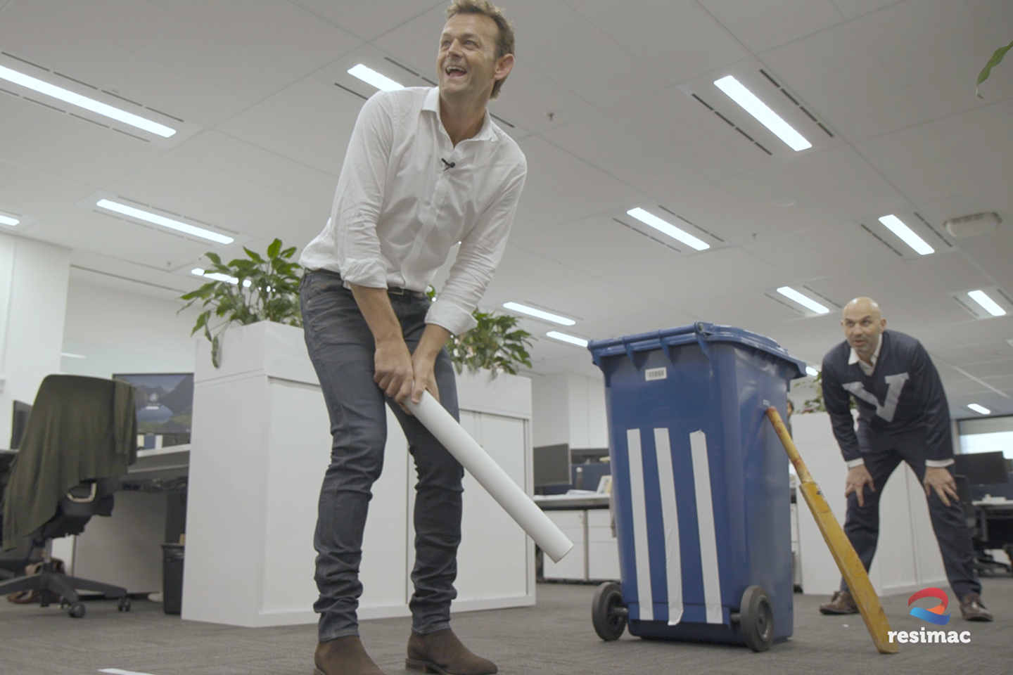 office-cricket-resimac-group-sydney-adam-gilchrist-focus