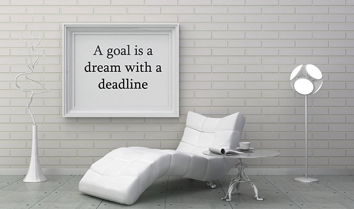 motivation-words-quote-on-frame-modern-silver-white-interior-recliner-lounge
