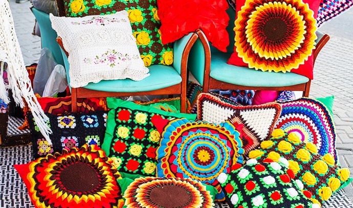 colorful-handmade-cushions-hippy-ibiza-spain-market