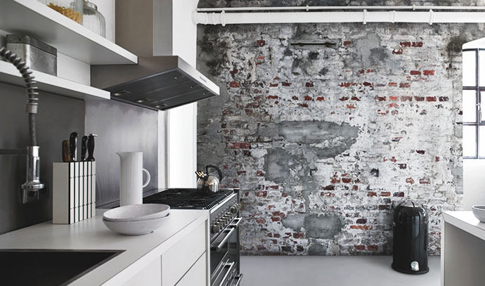 eurowalls-bricked-wall-wallpaper-kitchen-grey-monotone-interior-theme