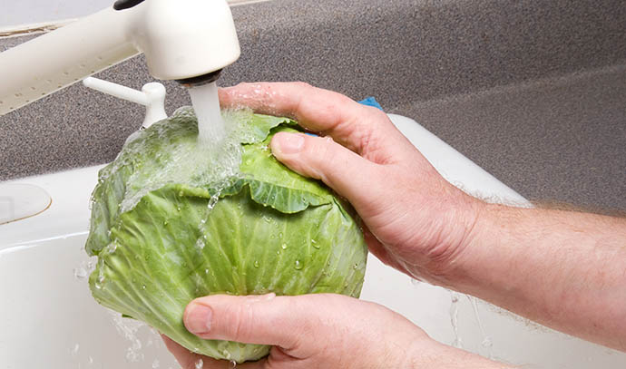 person-hands-vigorously-washing-leafy-cabbage-running-water-tap-sink