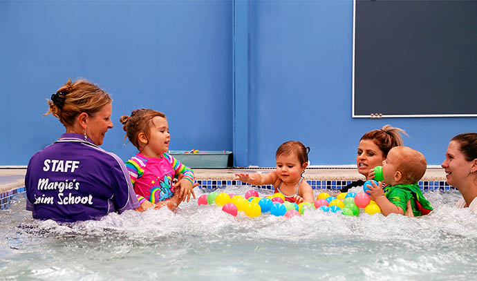 ross-brown-margie-swim-pool-teaches-youngsters-toddlers-babies-swim